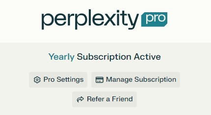 Perplexity.ai Pro 1-year Subscription | Private Account